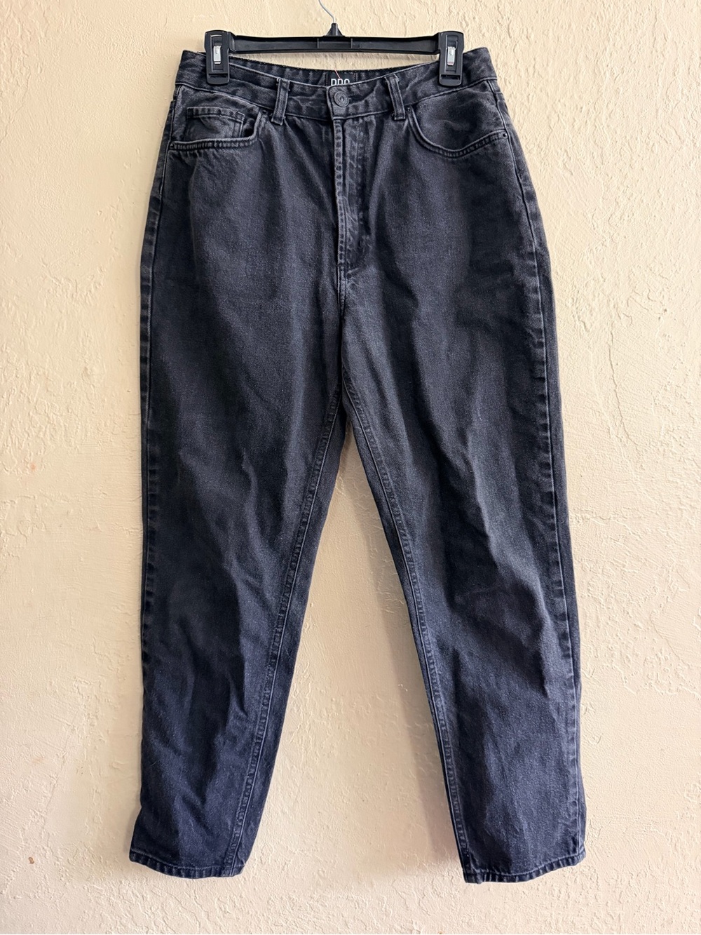 BDG Black High-Rise Straight Mom Jeans